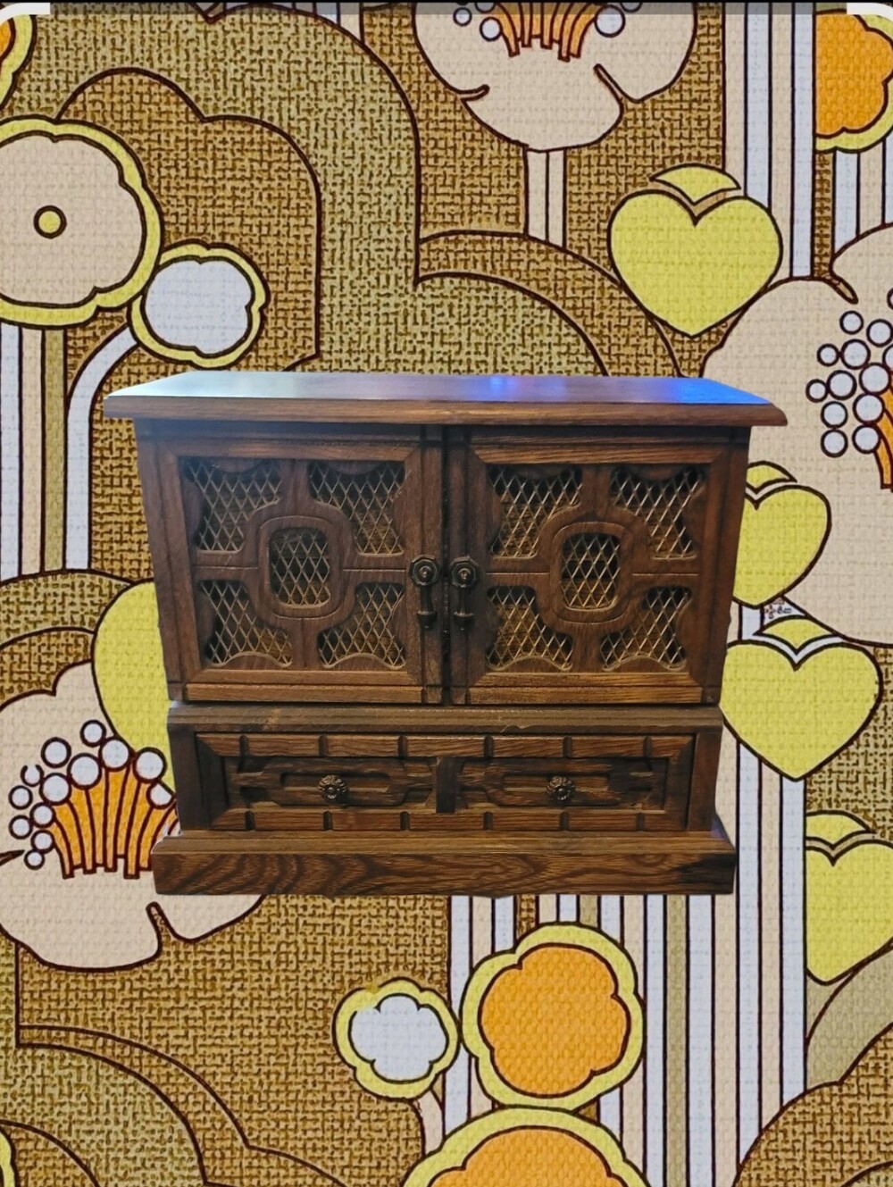 Vintage Wood Men's Jewelry Box